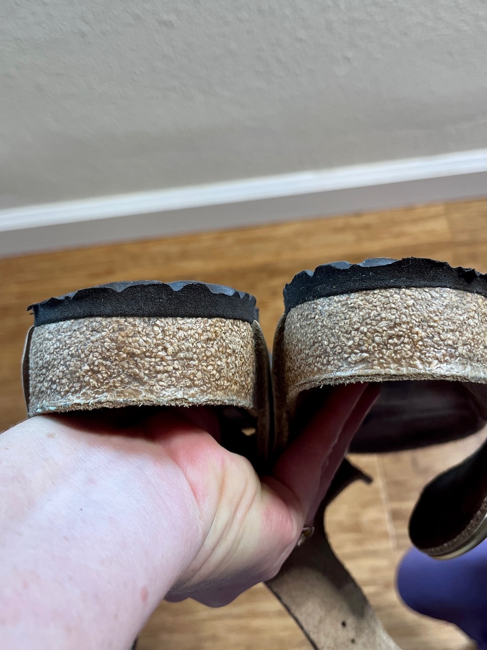 Birkenstock Big Buckle Gizeh in Nubuck - EU 40, USW 10/10.5, reg width. EUC - Picture 4 of 6
